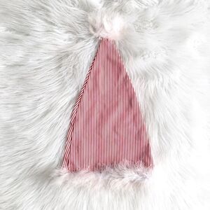 🔃Red & White Striped Holiday Hat